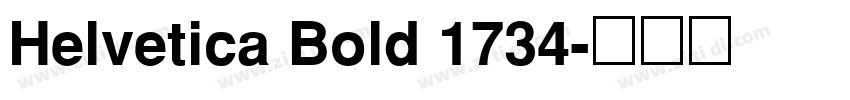 Helvetica Bold 1734字体转换